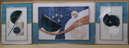 DKD Home Decor Set de 3 Cuadros Modernos 240x3x80 cm