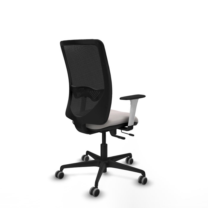 PIQUERAS Y CRESPO Silla de oficina Zulema con mecanismo Sincro/Traslack Blanco y Negro