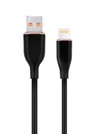 Gembird Cable de Carga y Datos USB 2.0 a Lightning, 1.5 Metros, Negro - CC-USB2S-AM8PM-1.5M-BK