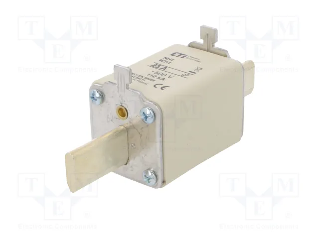 ETI POLAM Fusible NH1 de cerámica 25A 500VAC gF