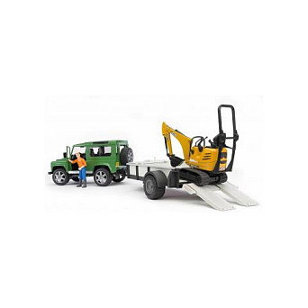Bruder Land Rover Defender Verde y Amarillo