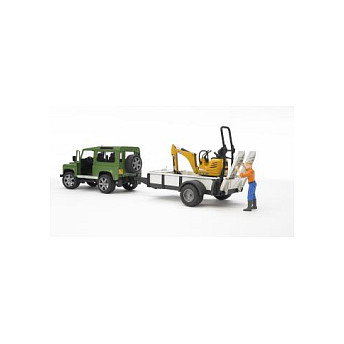 Bruder Land Rover Defender Verde y Amarillo