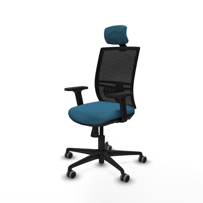PIQUERAS Y CRESPO Silla de oficina Yunquera Verde petróleo con mecanismo Sincro PIQUERAS Y CRESPO Silla de oficina Yunquera Verde petróleo con mecanismo Sincro