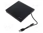 SAVIO Unidad de DVD externa AK-59, Negro, USB A