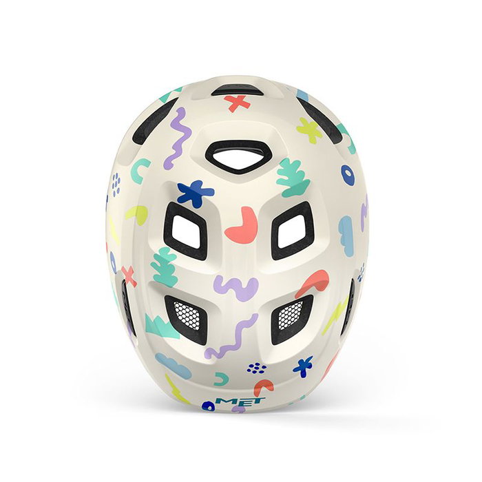 MET Hooray Casco Infantil Seguridad Bebé Protección Fontanela Ventilación Ajuste Evolutivo Luz Reflectante Talla XS 46-52 cm
