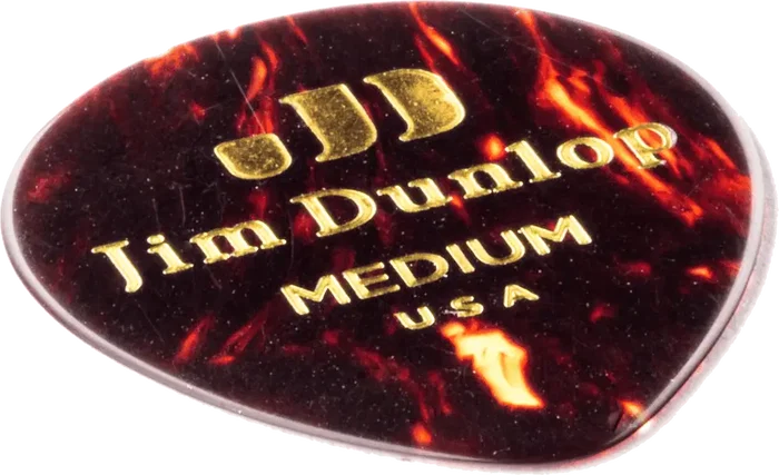 Dunlop Pack 12 Púas Genuine Celluloid Teardrop Medium