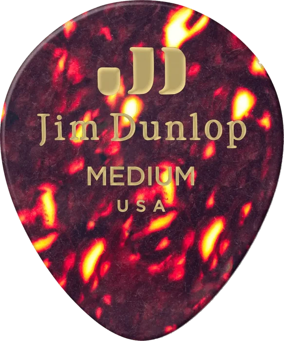 Dunlop Pack 12 Púas Genuine Celluloid Teardrop Medium