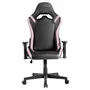 Mars Gaming Silla Gaming MGC-PRO Ergonómica con Cuero PU, Reclinable 135°, Brazos 2D, Cojines Lumbar y Cervical Soft-Touch, Base Acero - Negro con Rosa
