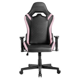 Mars Gaming Silla Gaming Mgcpro, Inclinación 90-135°, Reposabrazos 2D, Base de Acero, Almohadillas Cervical y Lumbar, Color Negro Rosa