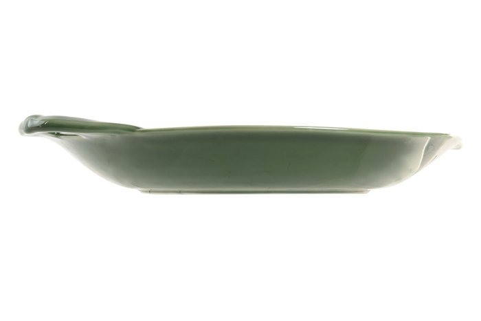 DKD Home Decor Bandeja de Gres Olivo Relieve Verde Oscuro 33x26,6x5 cm DKD Home Decor Bandeja de Gres Olivo Relieve Verde Oscuro 33x26,6x5 cm
