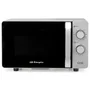 Orbegozo MIG 2072 CE Microondas sin Plato (Flatbed) con Función Grill, 20 Litros de Capacidad, 700W Microondas y 800W Grill, 5 Niveles, Interior Cerámico, Color Gris