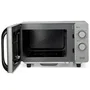 Orbegozo MIG 2072 CE Microondas sin Plato (Flatbed) con Función Grill, 20 Litros de Capacidad, 700W Microondas y 800W Grill, 5 Niveles, Interior Cerámico, Color Gris