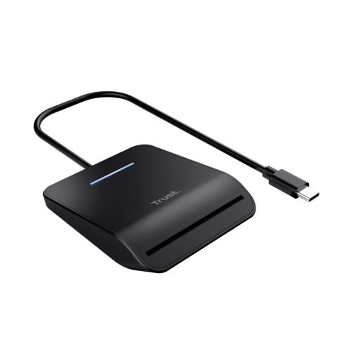 Trust Primo Lector de Tarjetas Inteligentes y DNI USB Tipo C Negro