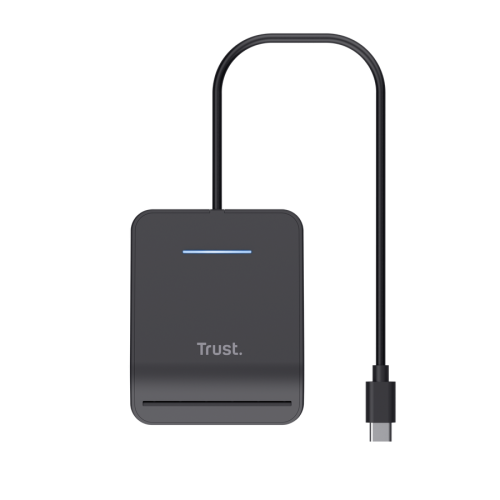Trust Primo Lector de Tarjetas Inteligentes y DNI USB Tipo C Negro