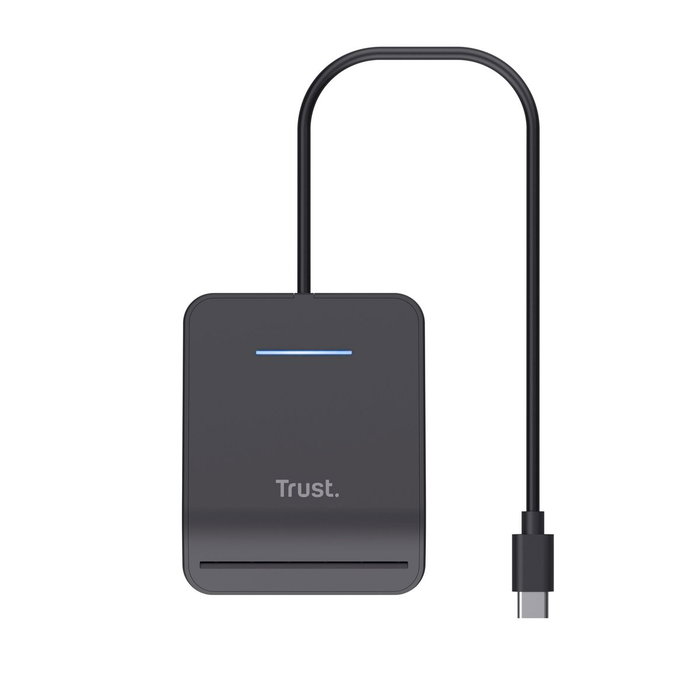 Trust Primo Lector de Tarjetas Inteligentes y DNI USB Tipo C Negro