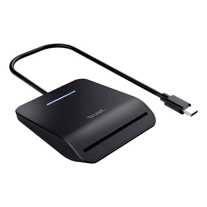 Trust Primo Lector de Tarjetas Inteligentes y DNI USB Tipo C Negro