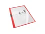 Esselte Carpeta Clipfiles con pinza lateral de metal, PVC, DIN A4, Rojo