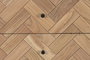 DKD Home Decor Chifonier Moderno Marron Claro 5 Cajones Acacia y Metal 80 x 40 x 115 cm