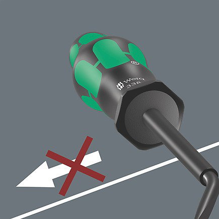 Wera 338/2 Set de Herramientas para Terminales de Carril, 2 Piezas, Negro/Verde