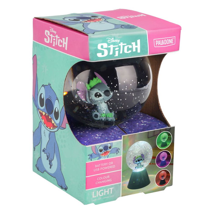 Lilo & Stitch Lámpara LED Stitch Glitter Ball 17 cm