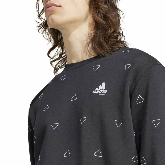 Sudadera sin Capucha Hombre Adidas Mngrm Negro Sudadera sin Capucha Hombre Adidas Mngrm Negro