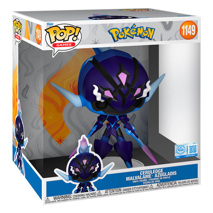 Funko Pokemon Ceruledge Malvalame Azugladis Exclusive Figura POP 25cm