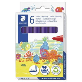 Staedtler Rotulador Noris Club Grueso Violeta Estuche 6 Ud para Niños