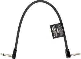 Ernieball Cable Flex Patch 12? Negro para Pedalera, Alta Flexibilidad y Bajo Ruido, Calidad Superior para Giras