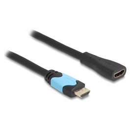 DELOCK Alargador/Extensión HDMI 2.1 Cable 2m, 8K 60Hz 4K 120Hz HDR, 48 Gbps, Alta Velocidad, Ethernet, ARC, eARC, Compatible con Dolby Vision