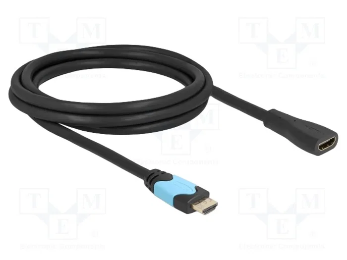 DeLOCK Cable de Extensión High Speed HDMI 48 Gbps 8K 60 Hz 2 m