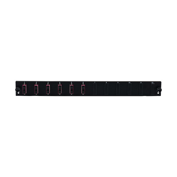 EFB Elektronik SB-FP-6SC-D-V-OM4 Placa frontal de 12 puertos con 6 x SC Dúplex OM4, gris