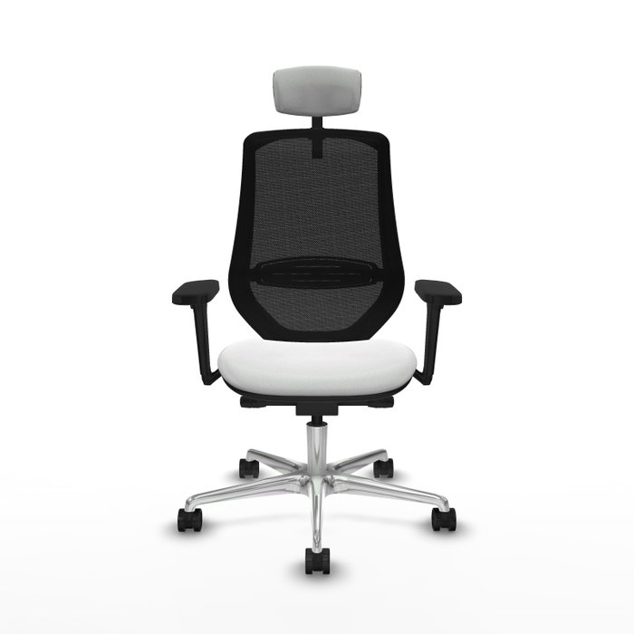 PIQUERAS Y CRESPO Silla de oficina Mardos con mecanismo Sincro/Traslack, Blanco y Negro PIQUERAS Y CRESPO Silla de oficina Mardos con mecanismo Sincro/Traslack, Blanco y Negro