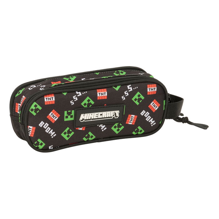 Portatodo Doble Minecraft Negro 21 x 8 x 6 cm Portatodo Doble Minecraft Negro 21 x 8 x 6 cm