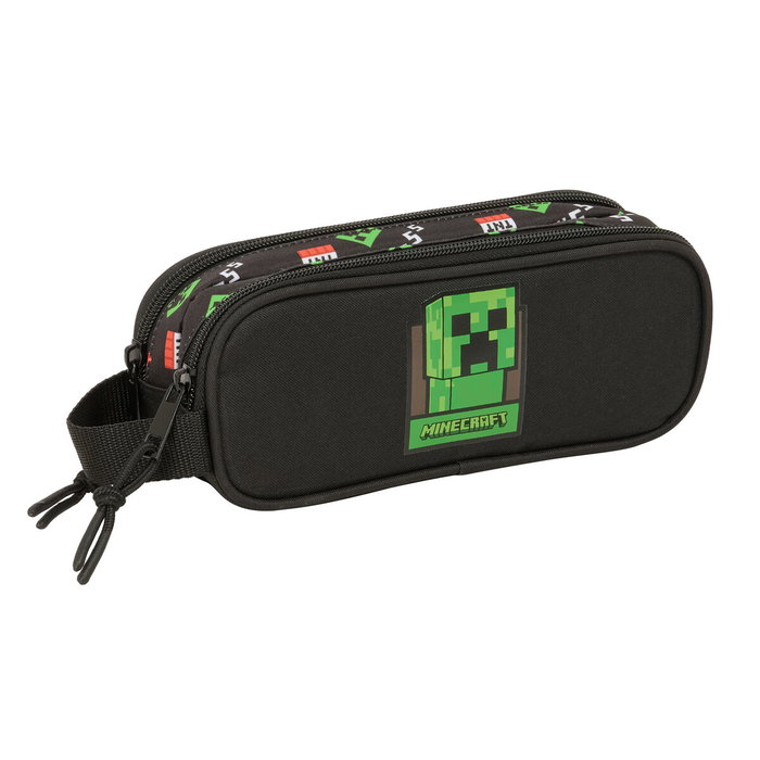 Portatodo Doble Minecraft Negro 21 x 8 x 6 cm Portatodo Doble Minecraft Negro 21 x 8 x 6 cm