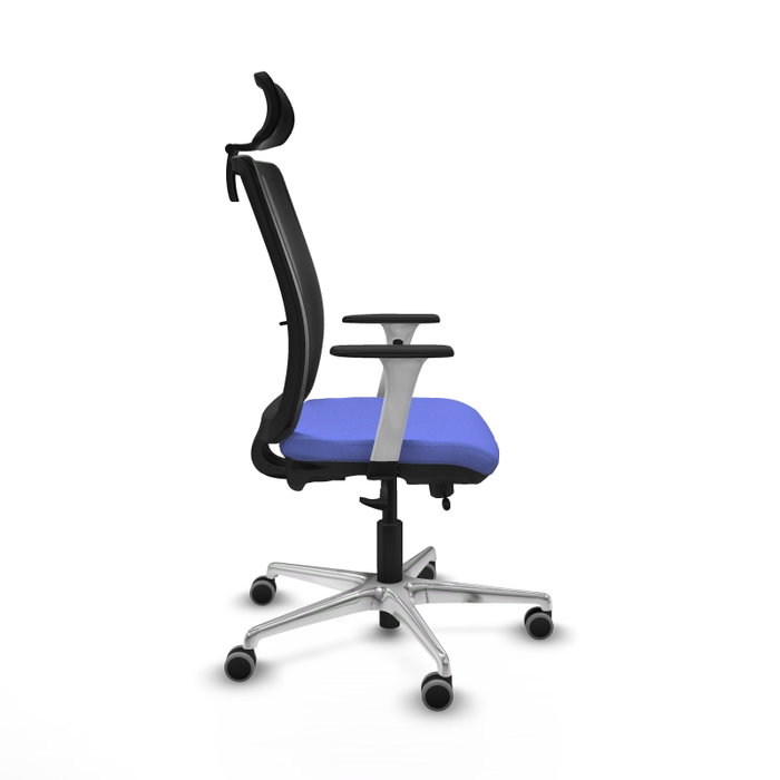 PIQUERAS Y CRESPO Silla de oficina Haches con mecanismo Sincro/Traslack, Azul claro y Negro PIQUERAS Y CRESPO Silla de oficina Haches con mecanismo Sincro/Traslack, Azul claro y Negro
