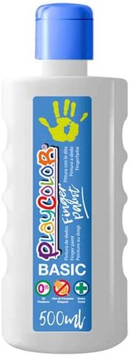 Pintura De Dedos Playcolor Basic 500 Ml (Bote) Blanco (Set de 6) Pintura De Dedos Playcolor Basic 500 Ml (Bote) Blanco (Set de 6)