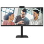 AOC CU34E4CW Monitor Curvo de 34 pulgadas UWQHD 120Hz con Webcam y USB-C