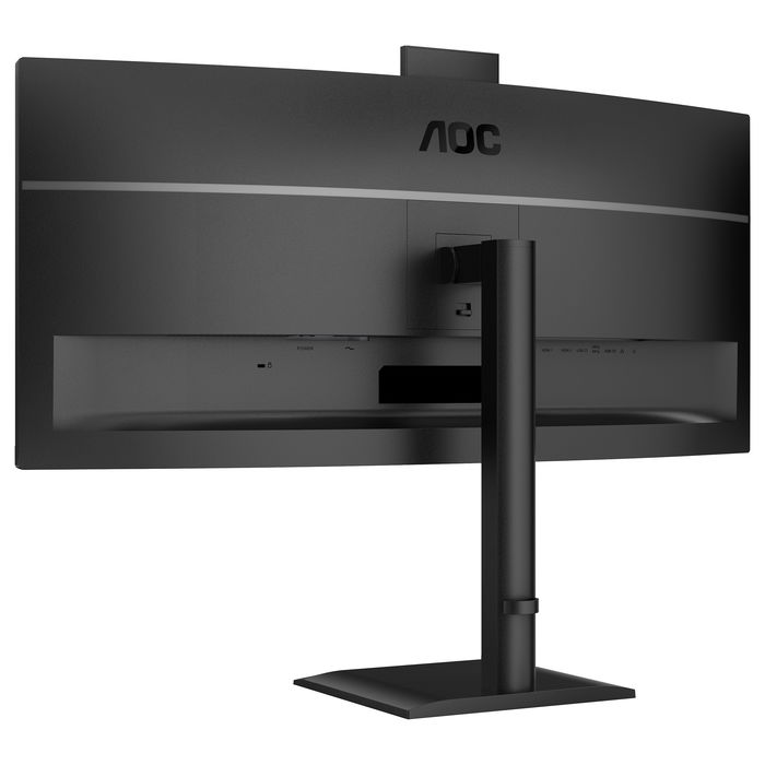 AOC CU34E4CW - Monitor Curvo 34" UWQHD (3440x1440) 1500R, Panel VA, 120Hz, 4ms, HDR10, Altavoces, Cámara Web, USB-C 90W, KVM, HDMI/DP