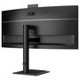 AOC CU34E4CW Monitor Curvo de 34 pulgadas UWQHD 120Hz con Webcam y USB-C