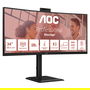 AOC CU34E4CW - Monitor Curvo 34" UWQHD (3440x1440) 1500R, Panel VA, 120Hz, 4ms, HDR10, Altavoces, Cámara Web, USB-C 90W, KVM, HDMI/DP