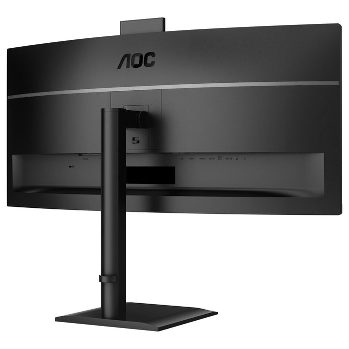 AOC CU34E4CW - Monitor Curvo 34" UWQHD (3440x1440) 1500R, Panel VA, 120Hz, 4ms, HDR10, Altavoces, Cámara Web, USB-C 90W, KVM, HDMI/DP