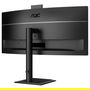 AOC CU34E4CW - Monitor Curvo 34" UWQHD (3440x1440) 1500R, Panel VA, 120Hz, 4ms, HDR10, Altavoces, Cámara Web, USB-C 90W, KVM, HDMI/DP
