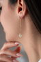 Heliophilia Silver NRZ1000285 Pendientes de Plata de Ley con Recubrimiento de Oro, Color Dorado, 5cm Longitud