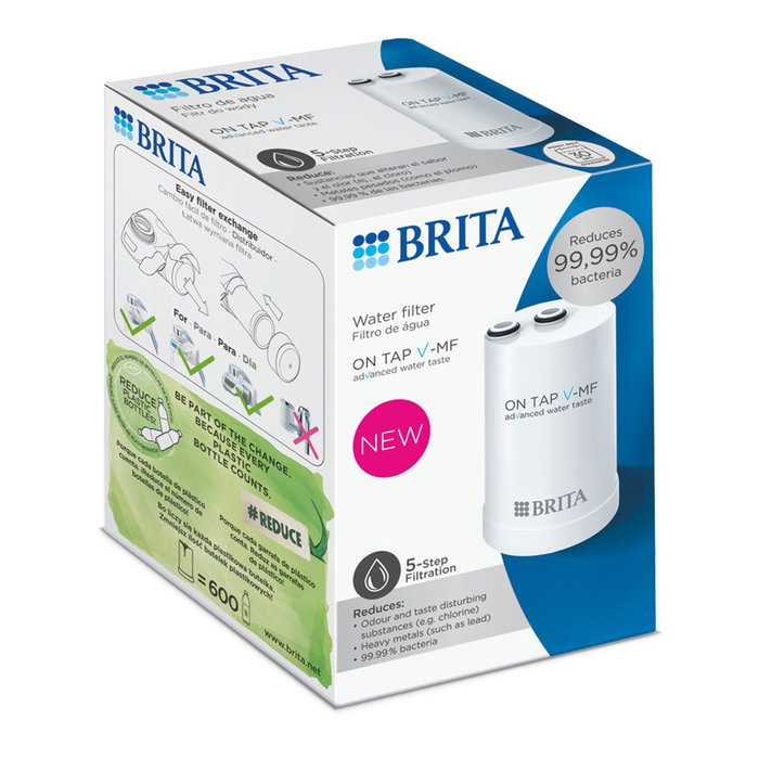 Brita Cartucho Filtro Agua Recambio On Tap V-MF P1 600L Reduce Bacterias