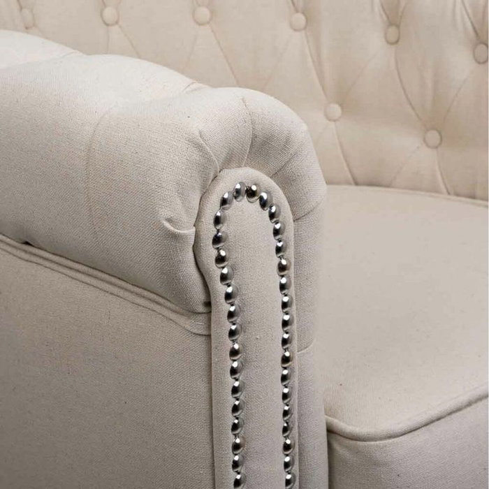 Sillón Alexandra House Living Beige 80 x 72 x 80 cm Tapizado Sillón Alexandra House Living Beige 80 x 72 x 80 cm Tapizado