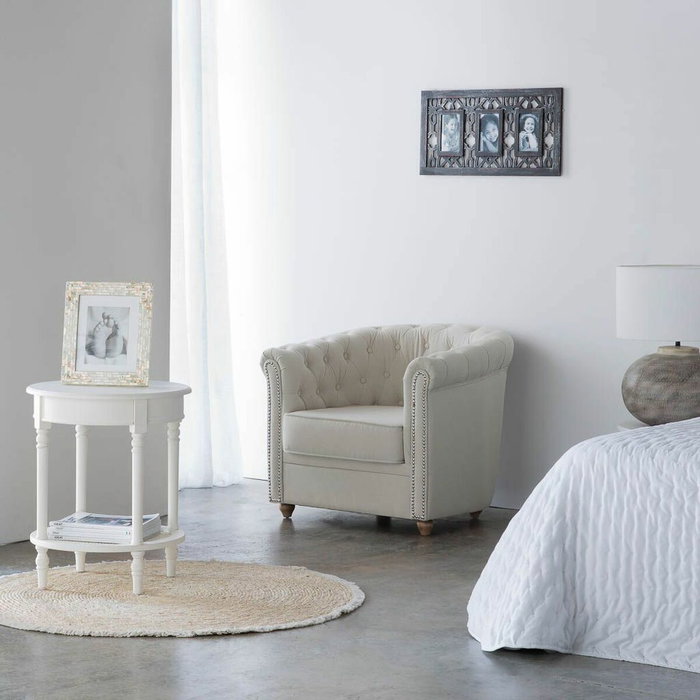 Sillón Alexandra House Living Beige 80 x 72 x 80 cm Tapizado Sillón Alexandra House Living Beige 80 x 72 x 80 cm Tapizado