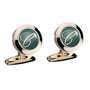 Chopard Gemelos Classic redondos en oro rosa con cristal verde