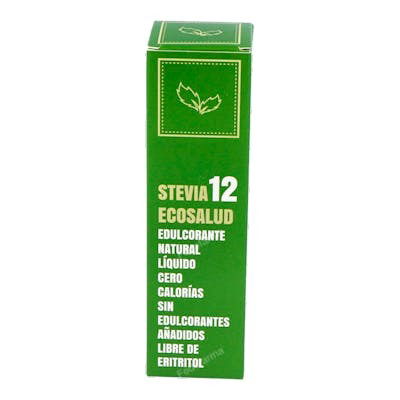 Ecosalud Stevia Líquida 12 con Steviósidos y Rebaudiósidos Apta para Diabéticos 90ml