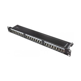GoodConnections Patchpanel 19 pulg Cat. 6 24 puertos RJ45 Negro