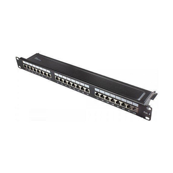 GoodConnections Patchpanel 19 pulg Cat. 6 24 puertos RJ45 Negro GoodConnections Patchpanel 19 pulg Cat. 6 24 puertos RJ45 Negro
